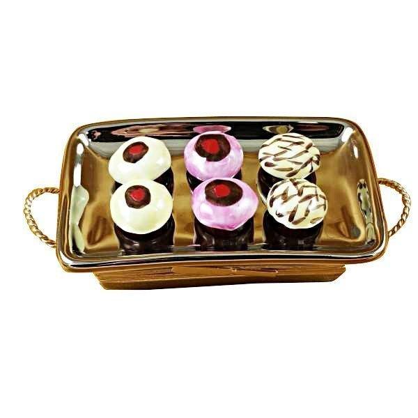 Cupcake Tray Limoges Box for Collectors, a hand-painted Limoges porcelain gift