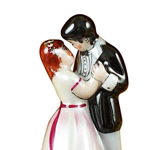 Gift idea for someone who loves France: Dancing Bride Groom for Wedding Day Limoges box