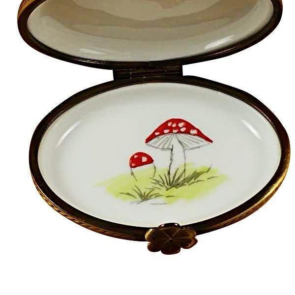 Deer Butterfly Flowers Limoges Box, view 2