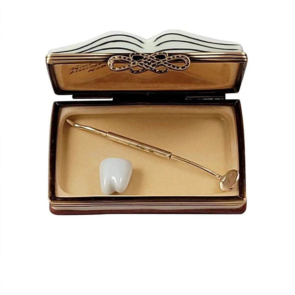 Dentistry Book Limoges Box Collectible, view 2