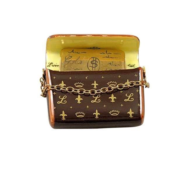 Designer Clutch Purse with Credit Card Limoges Box, view 2