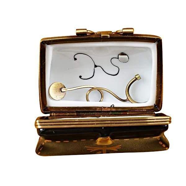 Doctor's Bag with Stethoscope Limoges Box for Collectors, view 2