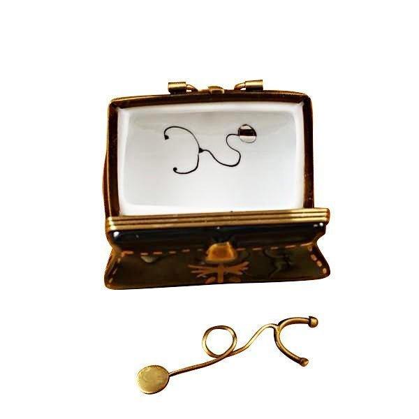 Doctor's Bag with Stethoscope Limoges Box for Collectors, view 4
