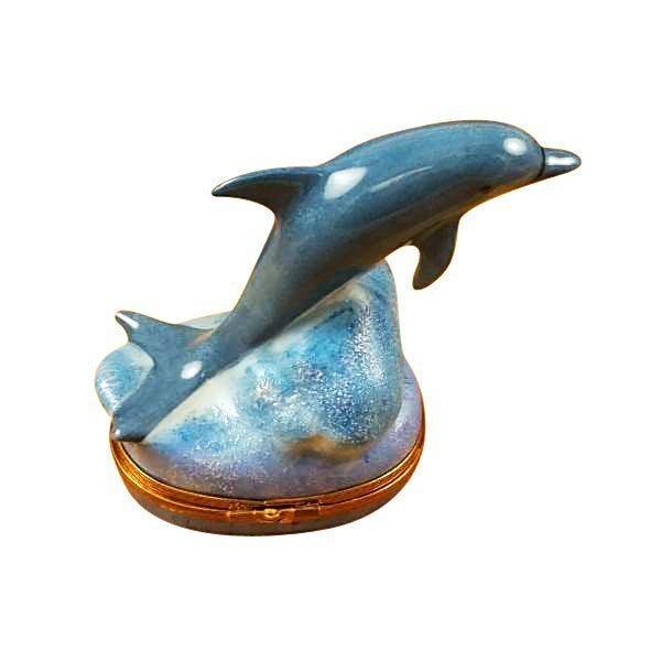 Dolphin with Baby Limoges Box for Animal Lovers, view 3