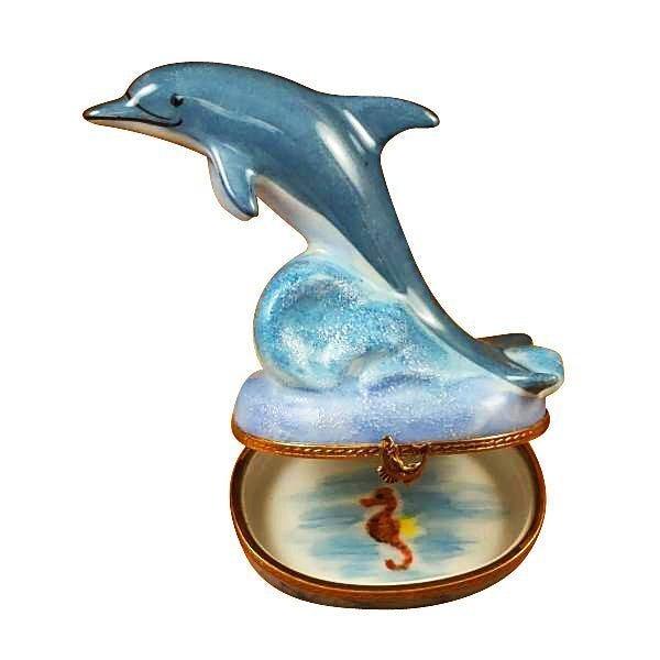 Dolphin with Baby Limoges Box for Animal Lovers, view 2
