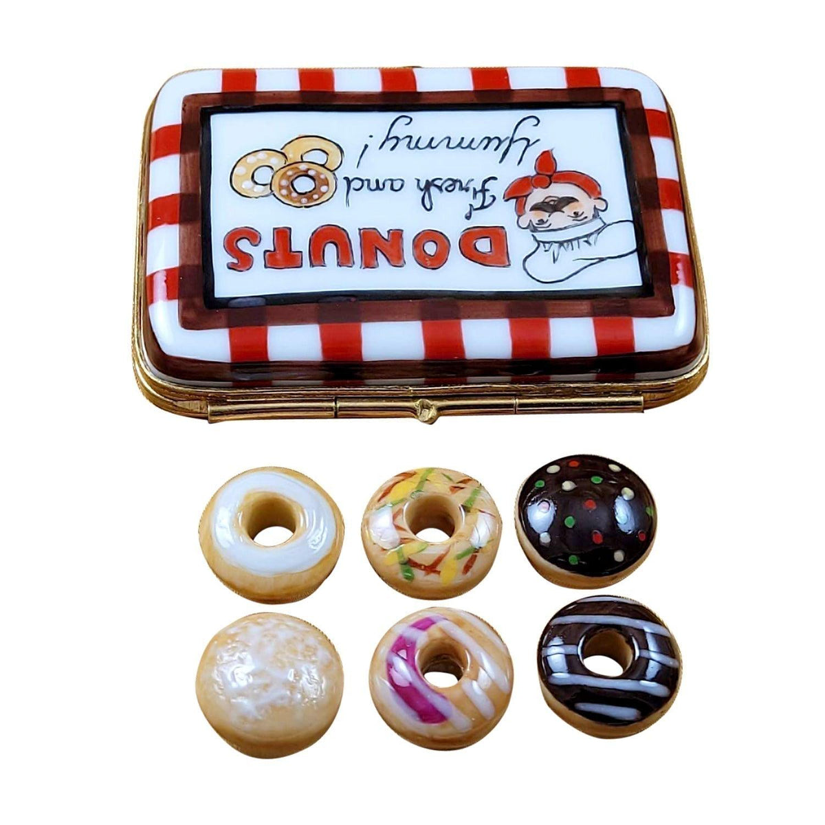 Donut Box with Six Donuts Limoges Box!, view 3