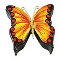 Double Hinged Monarch Butterfly Limoges Box for Collectors, a hand-painted Limoges porcelain gift