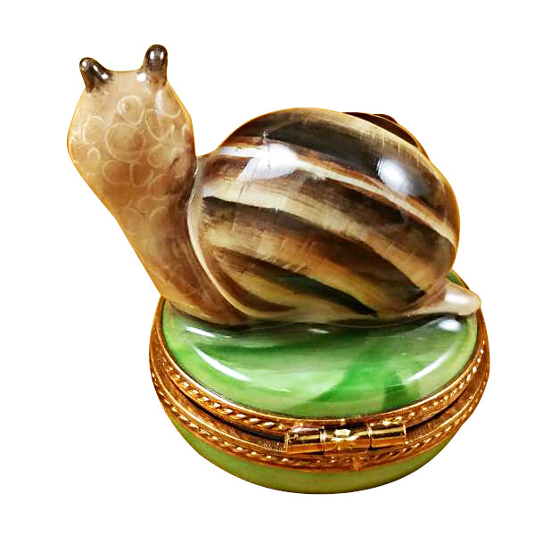 Escargot Snail Small Limoges Box for French Culture Lovers, view 2
