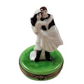 Bride and Groom Limoges Box Wedding Keepsake, a hand-painted Limoges porcelain gift