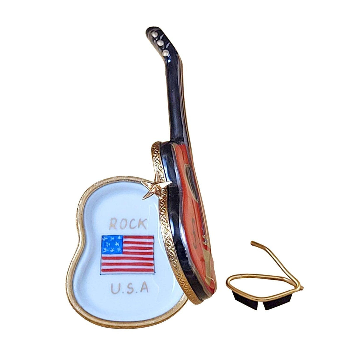 Electric Guitar Limoges Box for Music Lovers, view 3