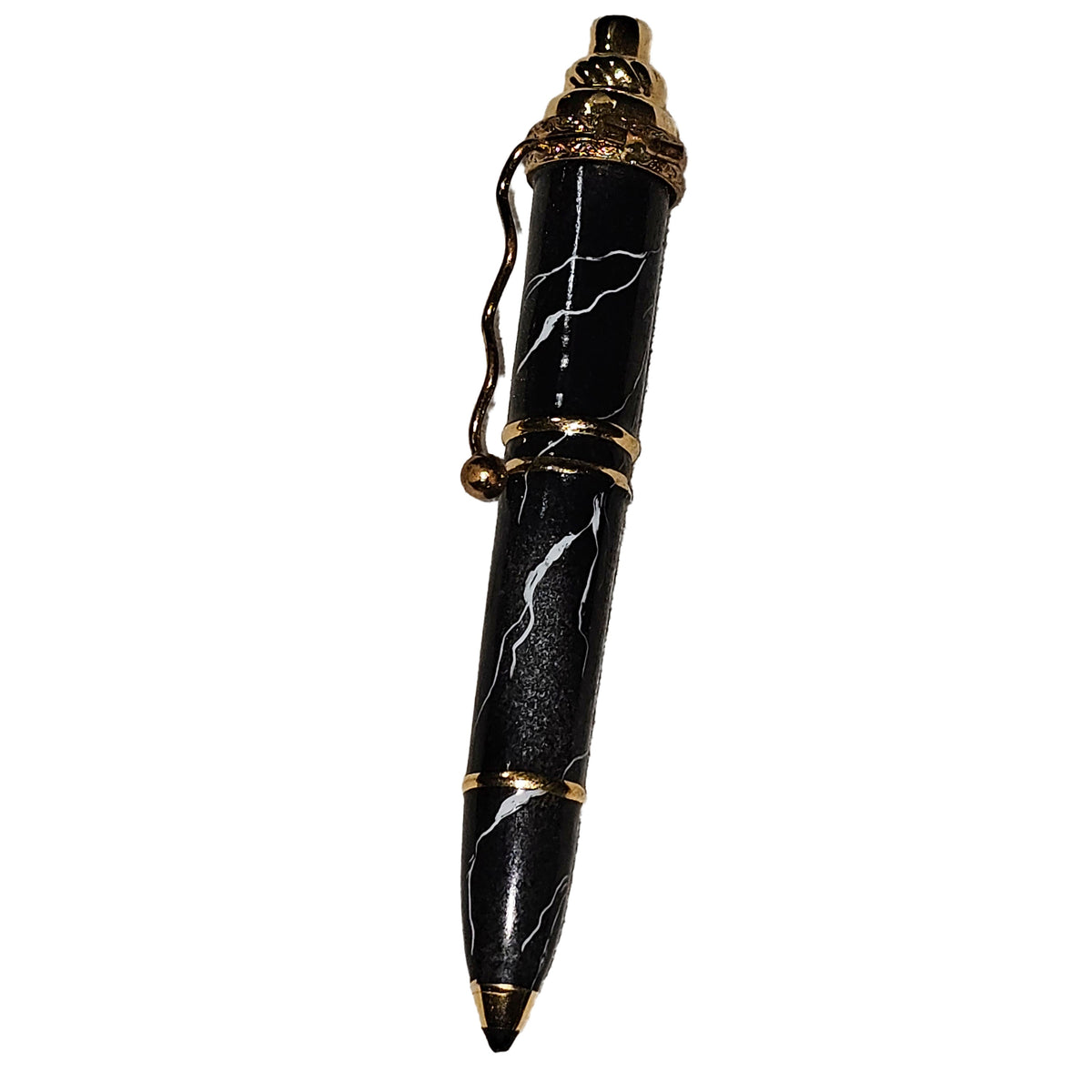 Dark Green Ball Point Pen Limoges Box Marble Finish, view 3