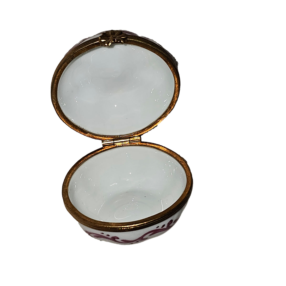 Hand-painted Decorate White Pumpkin Limoges box, French artistry for lovers of fine art