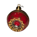 Red Hanging Ornament for Holiday Cheer, a hand-painted Limoges porcelain gift