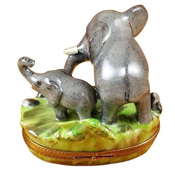 Elephant with Baby Limoges Box Gift, view 3