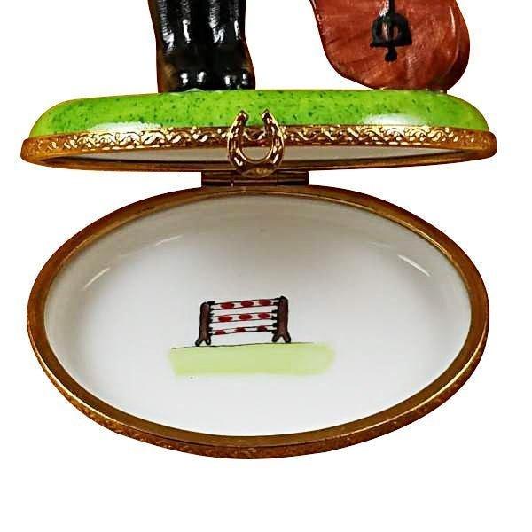 Equestrian Outfit with Saddle Limoges Box, view 2