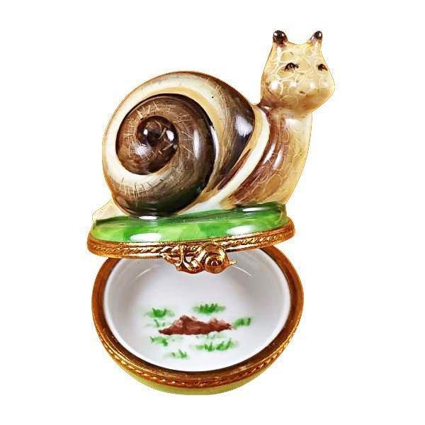 Escargot Snail Limoges Box for French Culture Lovers, view 2