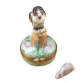 Falcon Mouse Limoges Box for Collectors, a hand-painted Limoges porcelain gift