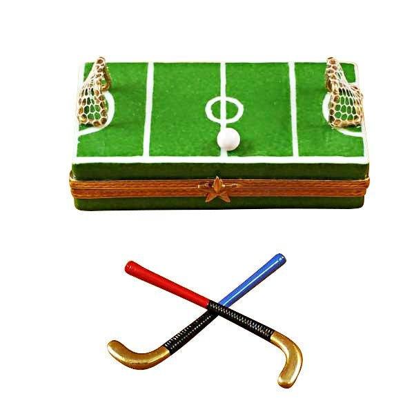 Field Hockey Limoges Box for Sports Lovers, a hand-painted Limoges porcelain gift