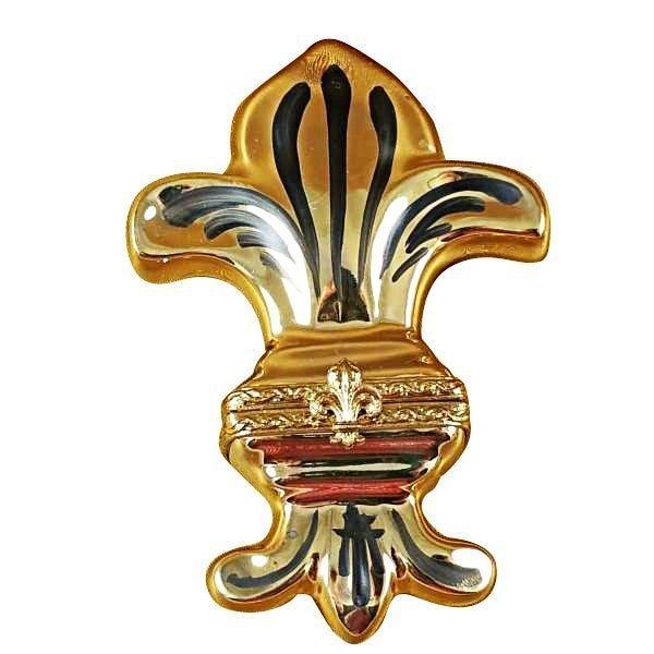 Fleur de Lys Gold Limoges Box France, view 3