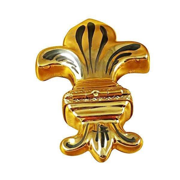 Fleur de Lys Gold Limoges Box France, view 4