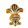 Fleur de Lys Gold Limoges Box France, a hand-painted Limoges porcelain gift