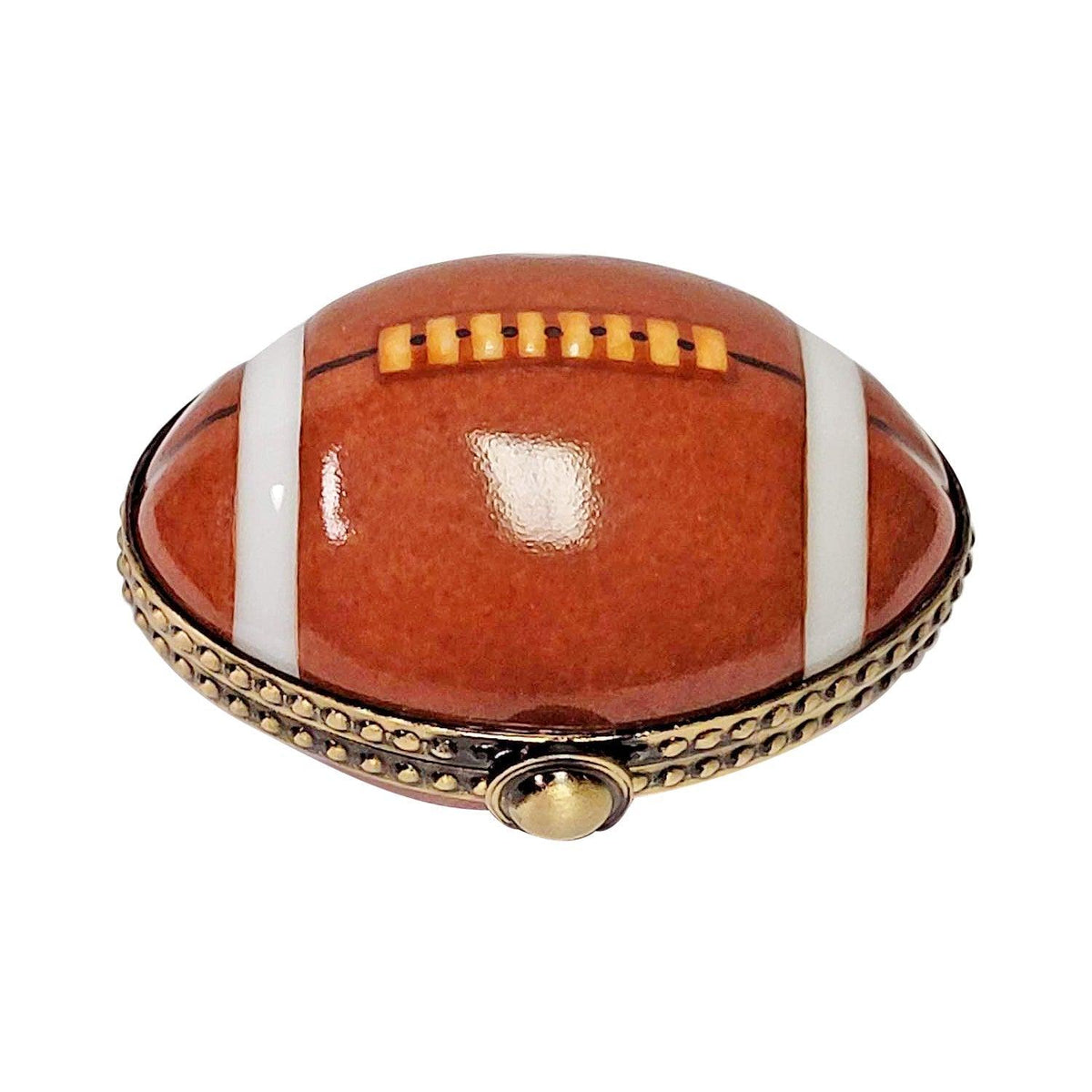 Football with Removable Helmet Limoges Box for Collectors, view 3