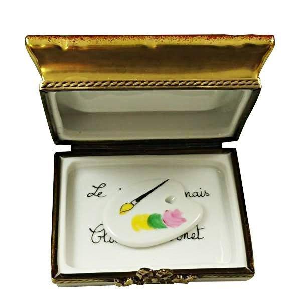 Framed Monet Japanese Footbridge Limoges Box with Palette, view 4
