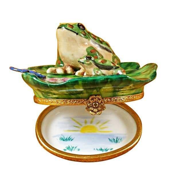 Frog and Baby Limoges Box for Nursery Decor, view 2
