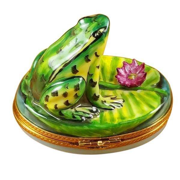 Frog on Lily Pad Limoges Box Shop, view 3
