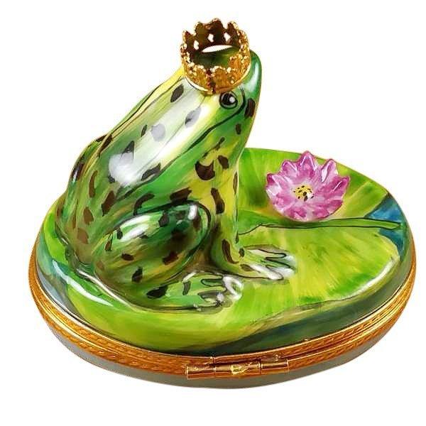 Frog With Crown Limoges Box for Whimsical Collectors, view 3