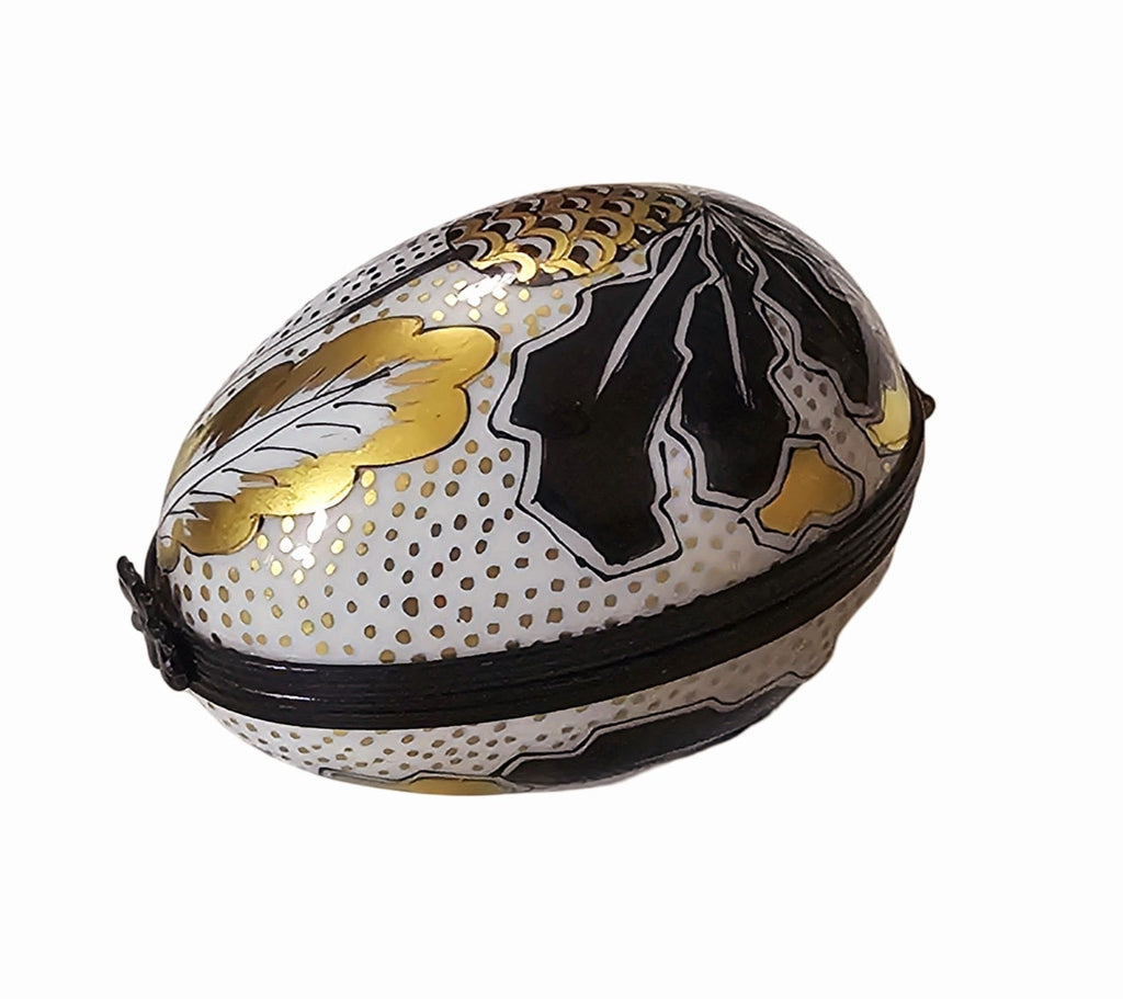 Boldly Painted Black Gold Egg for Elegance, view 5