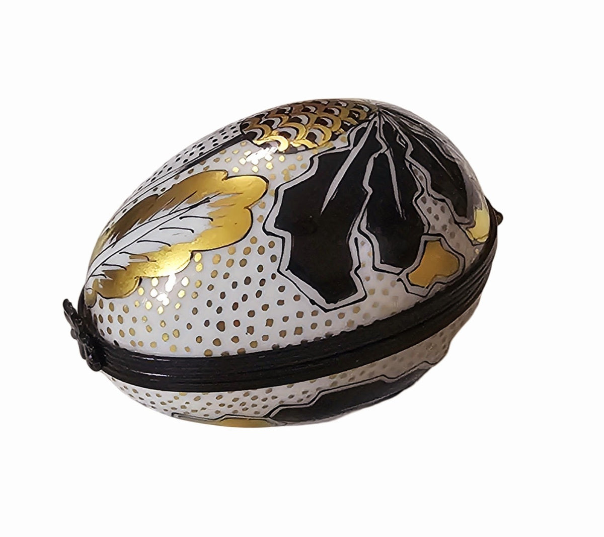 Boldly Painted Black Gold Egg for Elegance, view 5