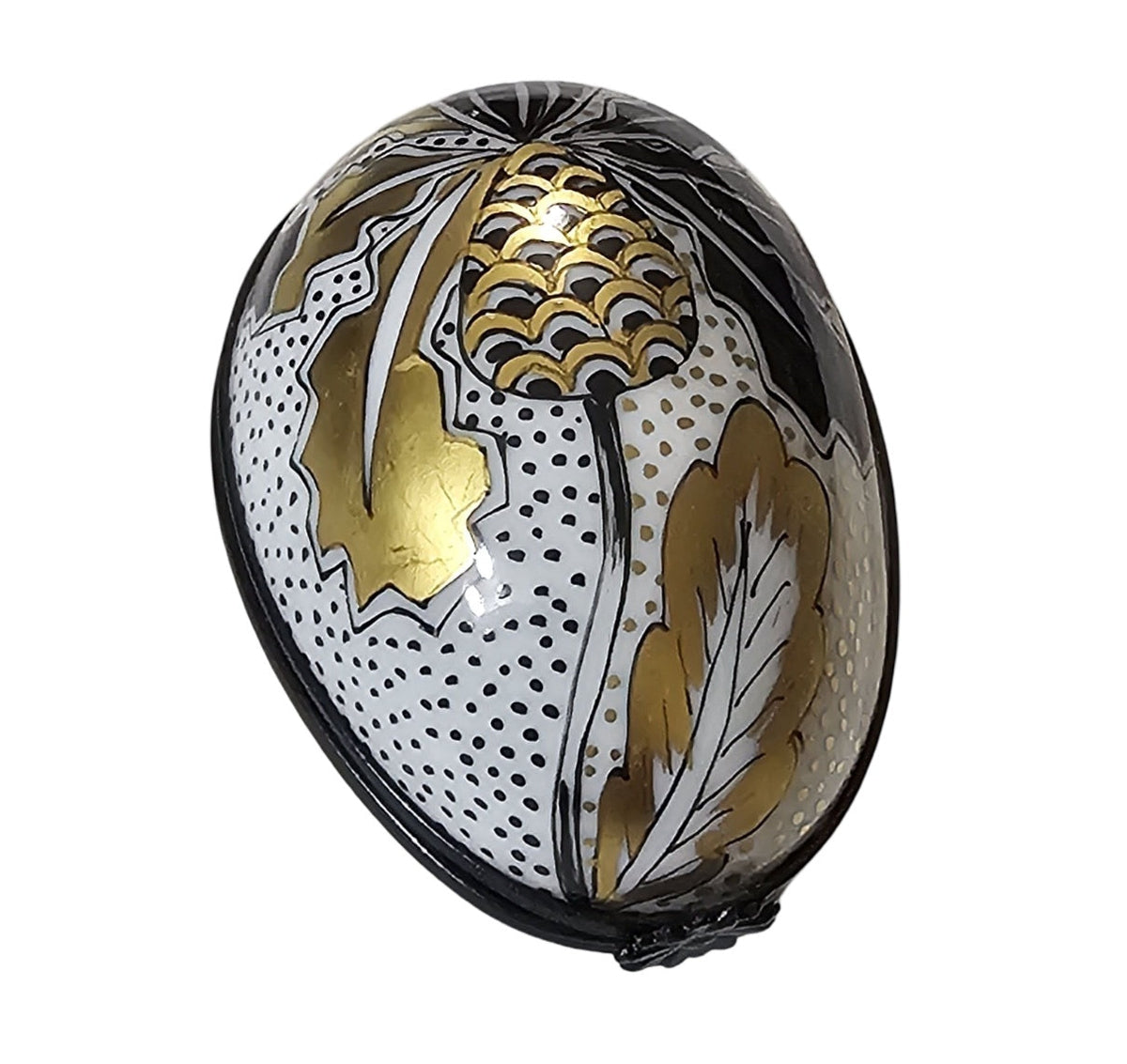 Boldly Painted Black Gold Egg for Elegance, view 4