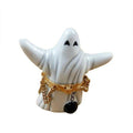 Authentic Rochard Ghost with Ball and Chain Halloween Limoges box, hand-painted in France, from Limoges Boutique
