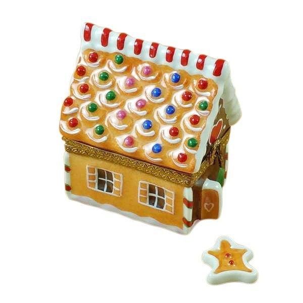 Gingerbread House w Gingerman Limoges Box, view 3
