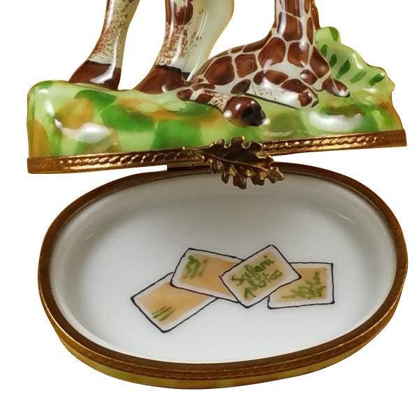 Giraffe with Baby Limoges Box for Wildlife Lovers, view 2
