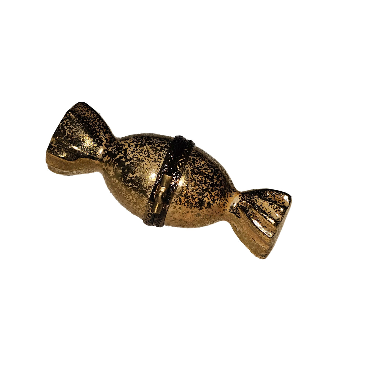 Gold Wrapped Porcelain Candy Limoges Box Gift, view 3