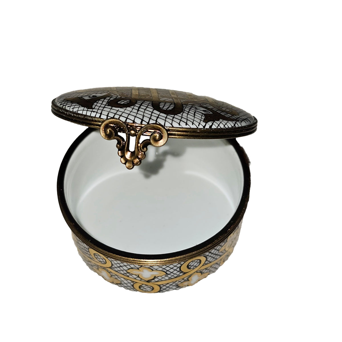 Gold Pattern Round Kings Queen Elegance, view 2