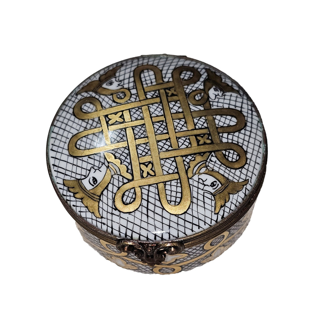 Gold Pattern Round Kings Queen Elegance, view 3
