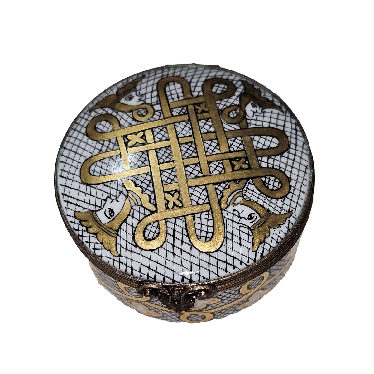 Gold Pattern Round Kings Queen Elegance, view 3