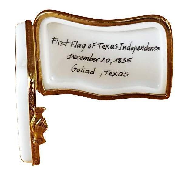 Goliad Texas Flag Limoges Box for Texas Enthusiasts, view 2
