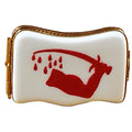 Goliad Texas Flag Limoges Box for Texas Enthusiasts, a hand-painted Limoges porcelain gift