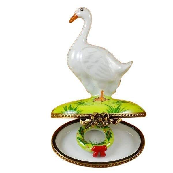 Goose Spring Christmas Wreaths Limoges Box Holiday Decor, view 12