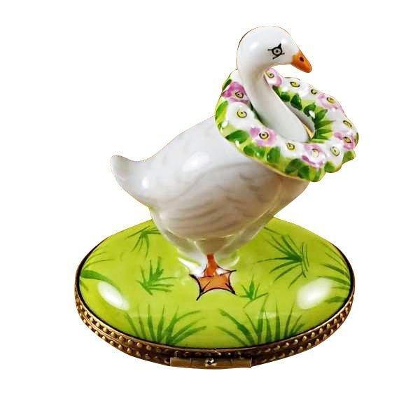 Goose Spring Christmas Wreaths Limoges Box Holiday Decor, view 5