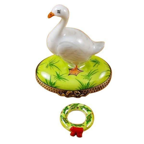 Goose Spring Christmas Wreaths Limoges Box Holiday Decor, view 8