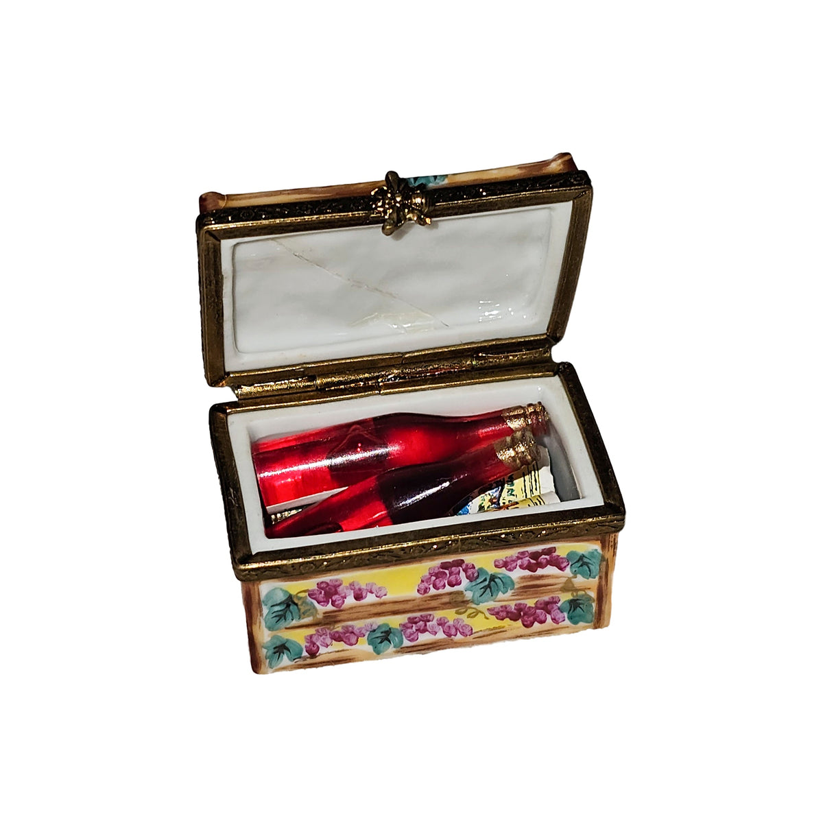 Wine in Crate Limoges Box for Collectors, view 2