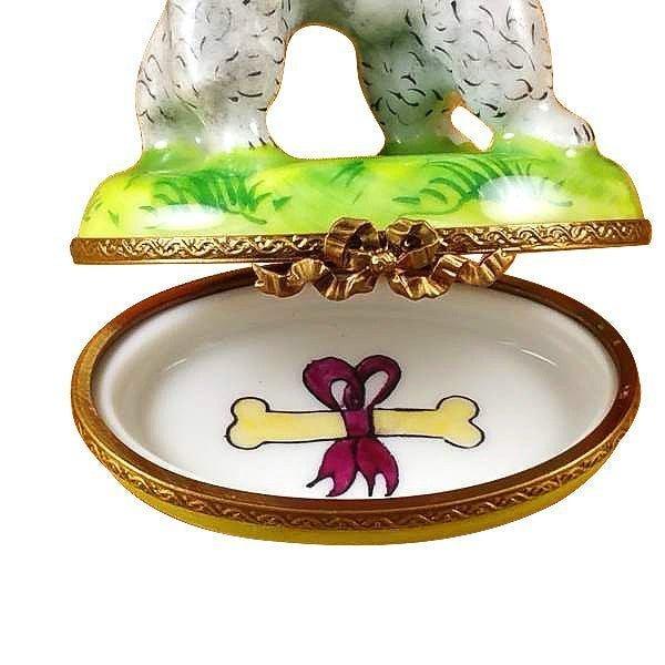 Grey Poodle Limoges Box for Dog Lovers, view 2