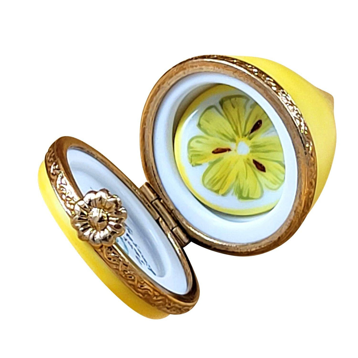 Half Lemon Removable Slice Limoges Box, view 2