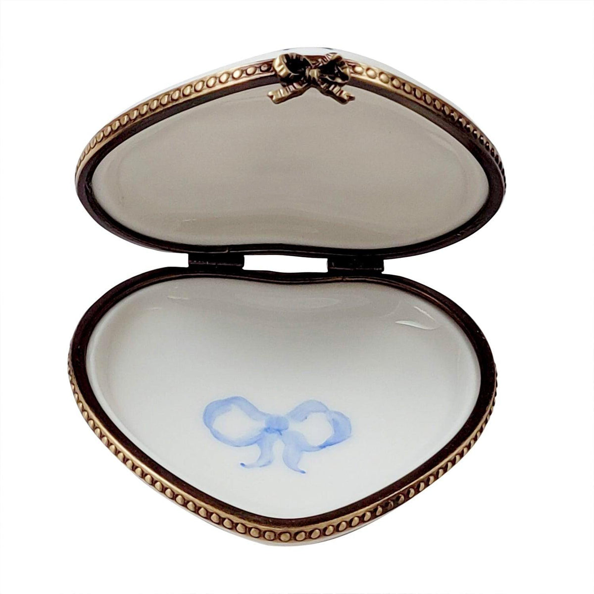 Gift idea for someone who loves France: Happy Anniversary Rose Heart Limoges box