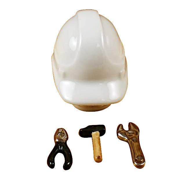 Hard Hat with Tools Limoges Box Gift, view 4